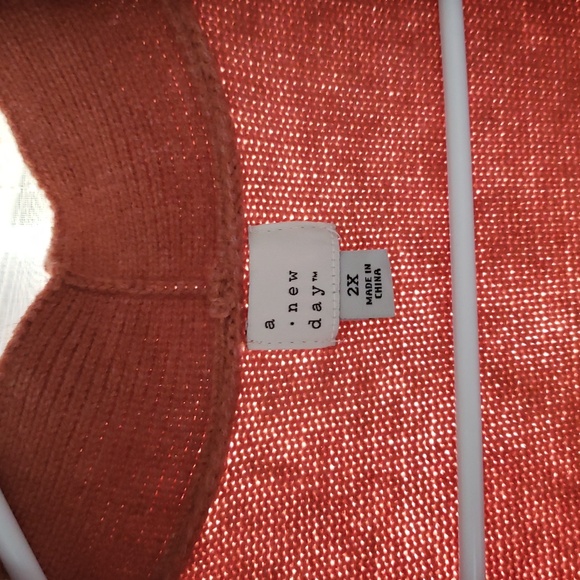 A New Day Terracotta Knit Cardigan NWT - Picture 4 of 6
